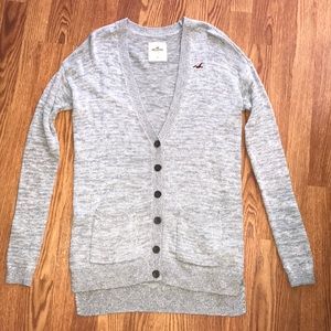 Gray Hollister cardigan